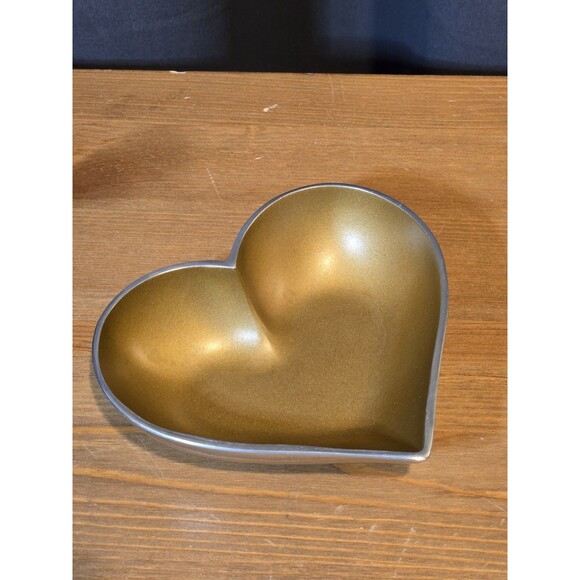 inspired generations Other - Inspired Generations Happy Heart Of Gold Bowl Candy Trinket Dish
